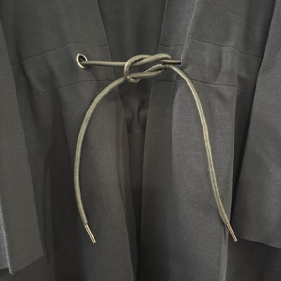 Chicos Womens Travelers Sweater Dark Navy Blue Heavy Open Front Cardigan Sz 2 Lg - Picture 2 of 7